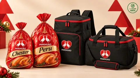 Imagem ilustrativa dos kits natalinos com bolsas térmicas